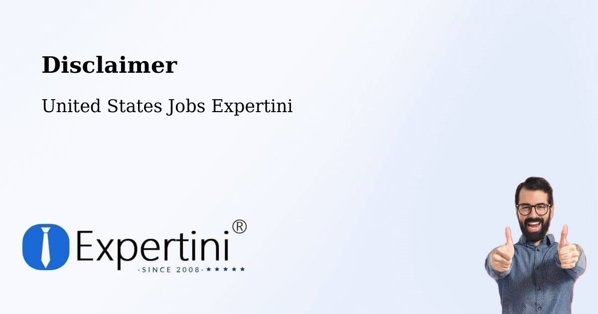 Disclaimer - United States Jobs Expertini